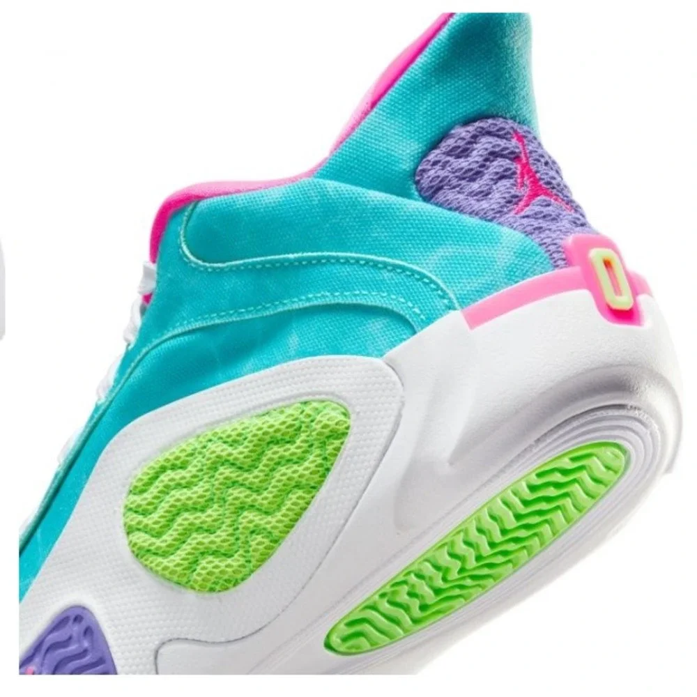 Jordan Tatum 2 Wave Runner  HJ7382-303 Blue Green Pink Kids Basketball Shoes 5Y